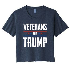 Veterans For Trump 2024 Women's Crop Top Tee