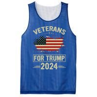 Veterans For Trump 2024 Gift Veteran Day Gift Mesh Reversible Basketball Jersey Tank