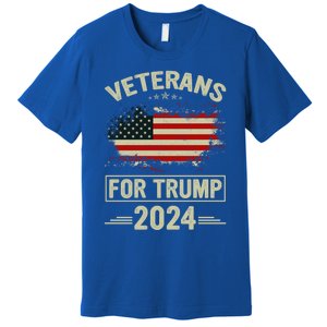 Veterans For Trump 2024 Gift Veteran Day Gift Premium T-Shirt