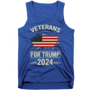 Veterans For Trump 2024 Gift Veteran Day Gift Tank Top