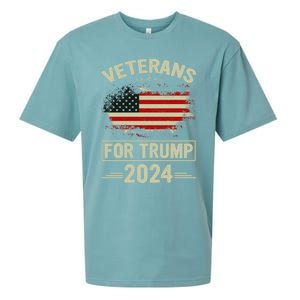 Veterans For Trump 2024 Gift Veteran Day Gift Sueded Cloud Jersey T-Shirt