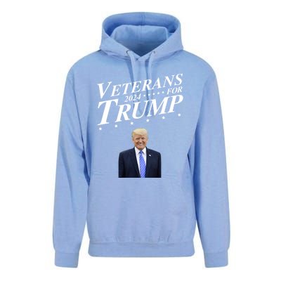 Veterans For Trump 2024 Conservative Republican Trump 2024 Gift Unisex Surf Hoodie