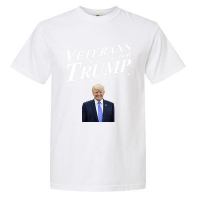 Veterans For Trump 2024 Conservative Republican Trump 2024 Gift Garment-Dyed Heavyweight T-Shirt