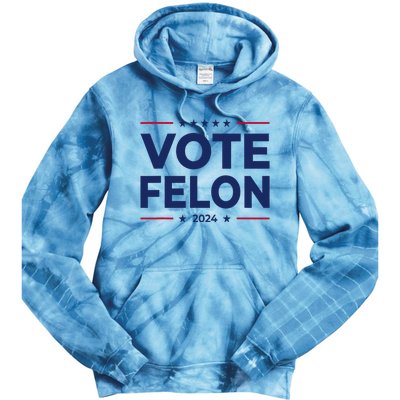 Vote Felon Trump 2024 45 And 47 Tie Dye Hoodie