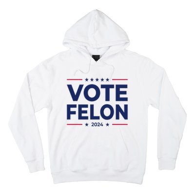 Vote Felon Trump 2024 45 And 47 Hoodie