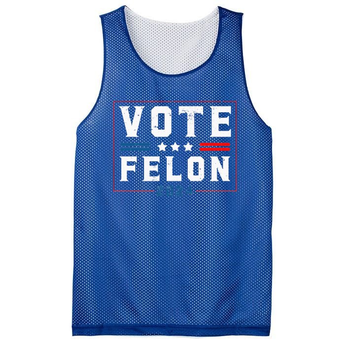 Vote Felon Trump 2024 45 And 47 Funny Pocket Design Mesh Reversible Basketball Jersey Tank