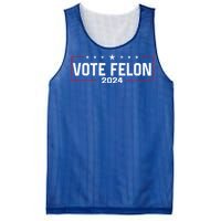 Vote Felon Trump 2024 45 And 47 Funny Vote For The Felon Mesh Reversible Basketball Jersey Tank