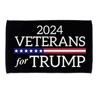 Veterans For Trump 2024 Conservative Republican Trump 2024 Meaningful Gift Microfiber Hand Towel