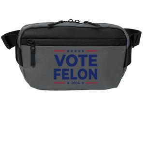 Vote Felon Trump 2024 45 And 47 Funny Vote For The Felon Crossbody Pack