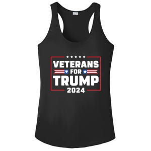 Veterans For Trump 2024 Ladies PosiCharge Competitor Racerback Tank