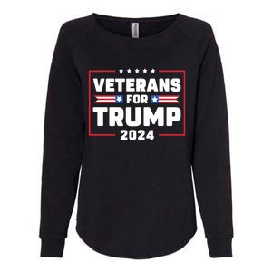 Veterans For Trump 2024 Womens California Wash Sweatshirt