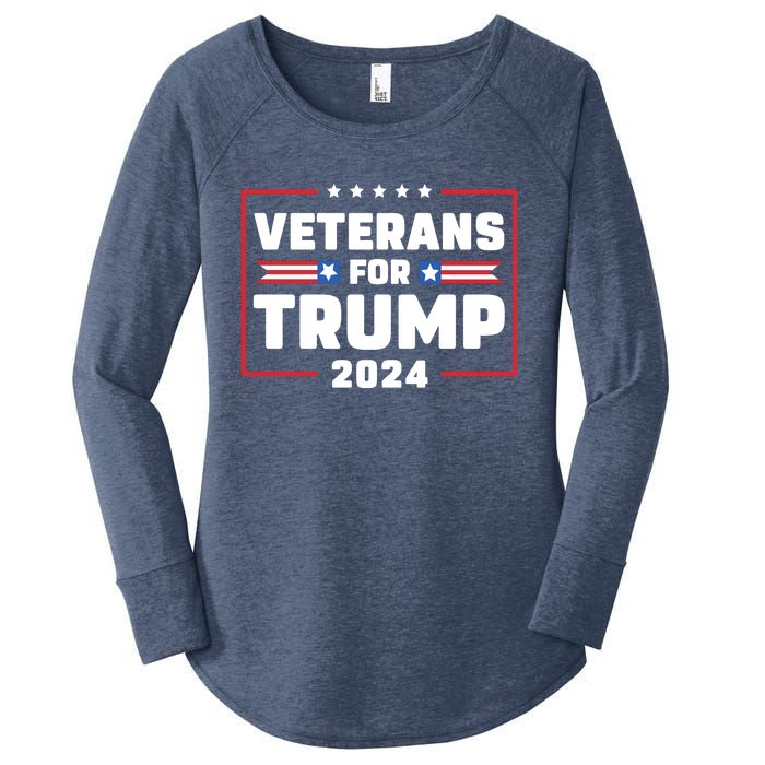 Veterans For Trump 2024 Women's Perfect Tri Tunic Long Sleeve Shirt