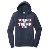 Veterans For Trump 2024 Women's Pullover Hoodie