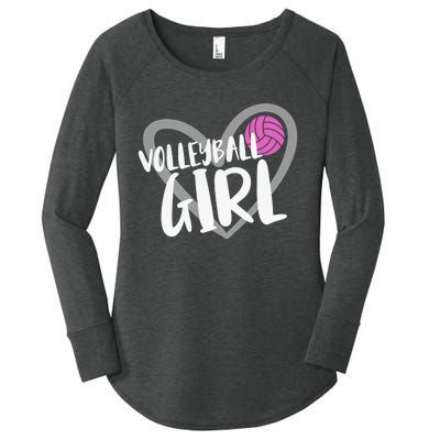 Volleyball For Teen Girls  Love Volleyball Women's Perfect Tri Tunic Long Sleeve Shirt