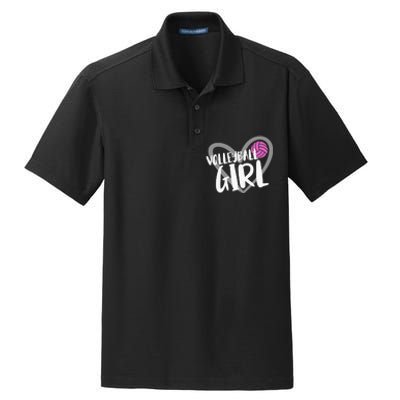 Volleyball For Teen Girls  Love Volleyball Dry Zone Grid Polo