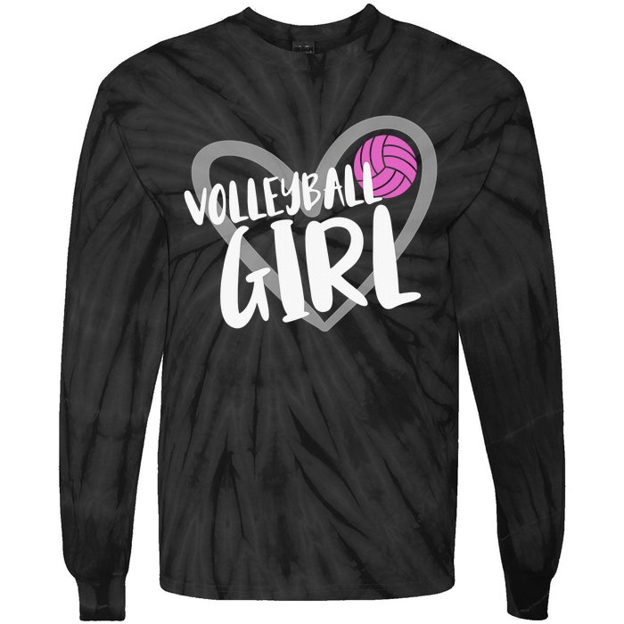 Volleyball For Teen Girls  Love Volleyball Tie-Dye Long Sleeve Shirt