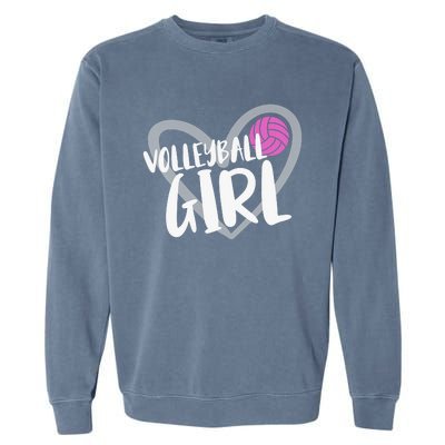 Volleyball For Teen Girls  Love Volleyball Garment-Dyed Sweatshirt