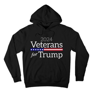 Veterans For Trump 2024 Conservative Republican Trump 2024 Hoodie