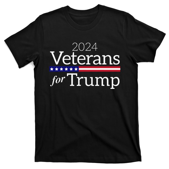 Veterans For Trump 2024 Conservative Republican Trump 2024 T-Shirt