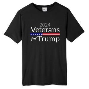 Veterans For Trump 2024 Conservative Republican Trump 2024 Tall Fusion ChromaSoft Performance T-Shirt