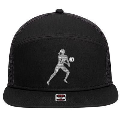 Volleyball For Teen Girls  Love Volleyball 7 Panel Mesh Trucker Snapback Hat