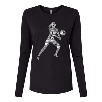 Volleyball For Teen Girls  Love Volleyball Womens Cotton Relaxed Long Sleeve T-Shirt