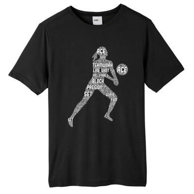 Volleyball For Teen Girls  Love Volleyball Tall Fusion ChromaSoft Performance T-Shirt