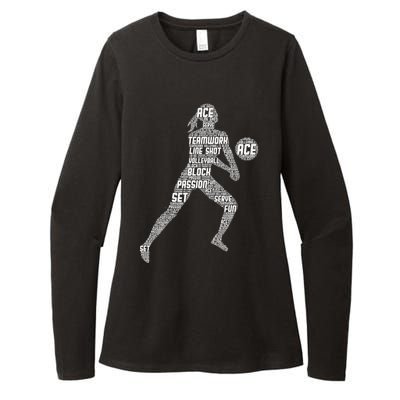 Volleyball For Teen Girls  Love Volleyball Womens CVC Long Sleeve Shirt