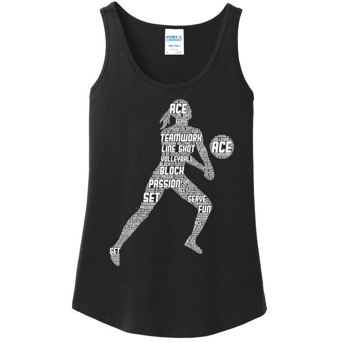 Volleyball For Teen Girls  Love Volleyball Ladies Essential Tank