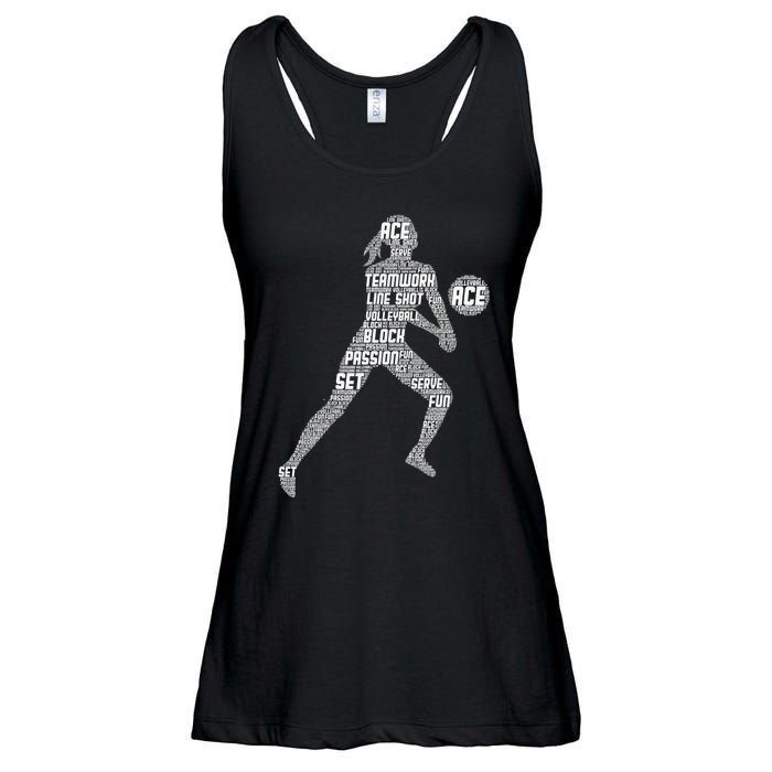 Volleyball For Teen Girls  Love Volleyball Ladies Essential Flowy Tank