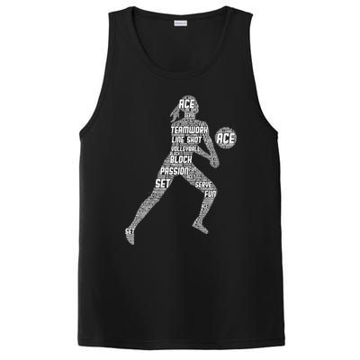 Volleyball For Teen Girls  Love Volleyball PosiCharge Competitor Tank