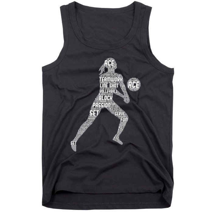 Volleyball For Teen Girls  Love Volleyball Tank Top