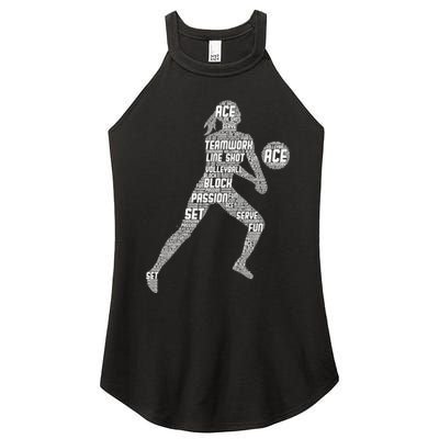 Volleyball For Teen Girls  Love Volleyball Women's Perfect Tri Rocker Tank