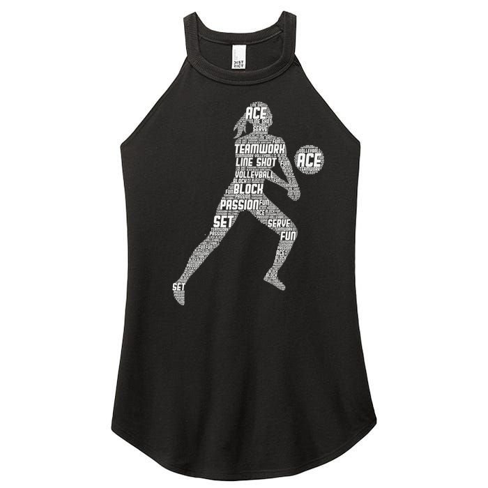 Volleyball For Teen Girls  Love Volleyball Women's Perfect Tri Rocker Tank