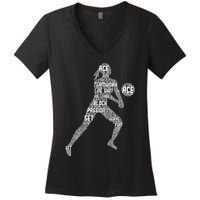 Volleyball For Teen Girls  Love Volleyball Women's V-Neck T-Shirt