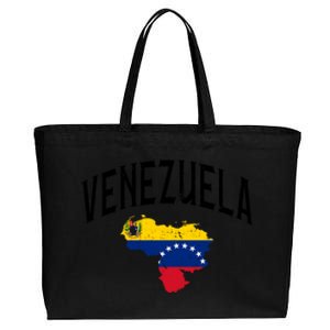 Venezuela Flag Throwback Sports Gift Cotton Canvas Jumbo Tote