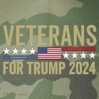 Veterans For Trump 2024 Legacy Tie Dye Trucker Hat