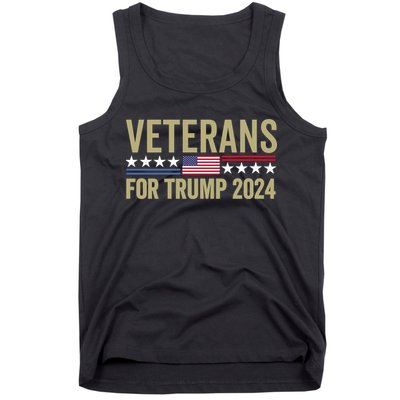 Veterans For Trump 2024 Tank Top