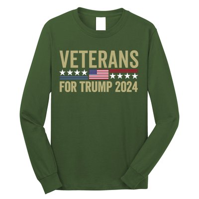 Veterans For Trump 2024 Long Sleeve Shirt