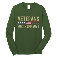 Veterans For Trump 2024 Long Sleeve Shirt