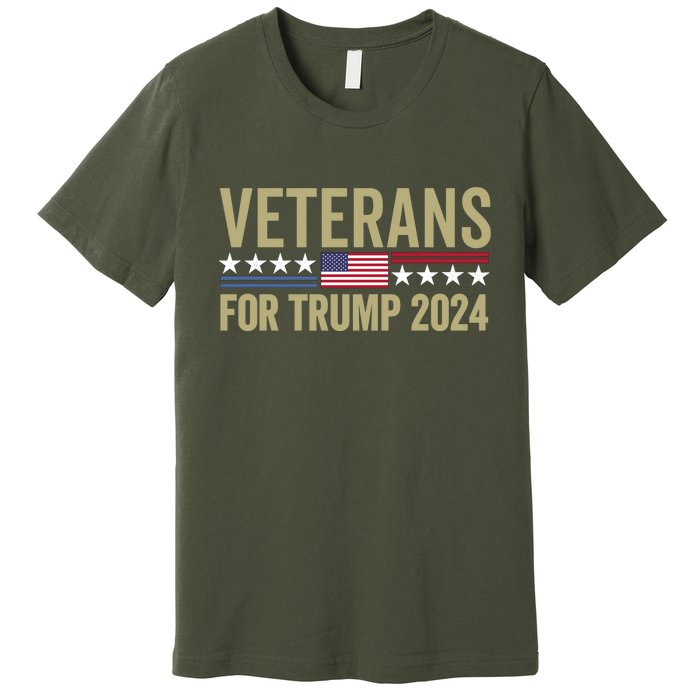 Veterans For Trump 2024 Premium T-Shirt