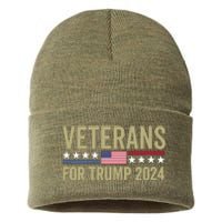 Veterans For Trump 2024 Sustainable Knit Beanie