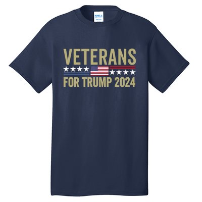 Veterans For Trump 2024 Tall T-Shirt