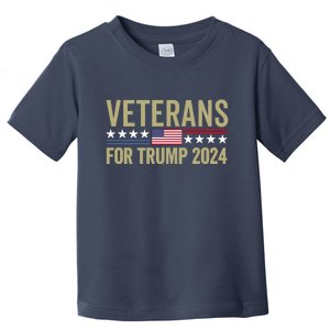 Veterans For Trump 2024 Toddler T-Shirt