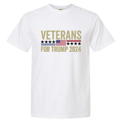 Veterans For Trump 2024 Garment-Dyed Heavyweight T-Shirt