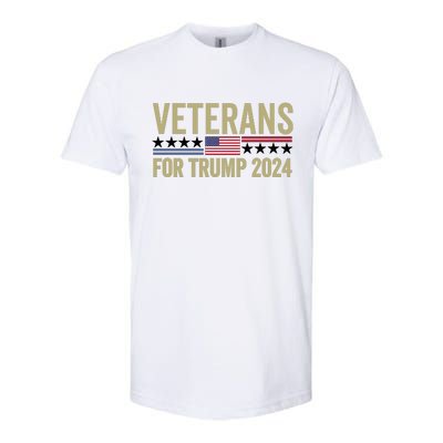 Veterans For Trump 2024 Softstyle CVC T-Shirt