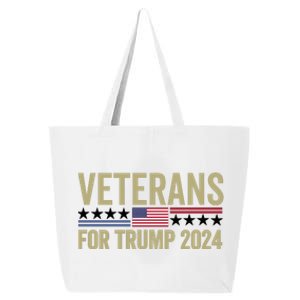 Veterans For Trump 2024 25L Jumbo Tote