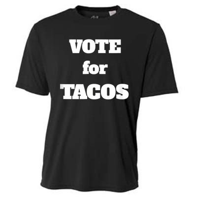 Vote For Tacos Cooling Performance Crew T-Shirt