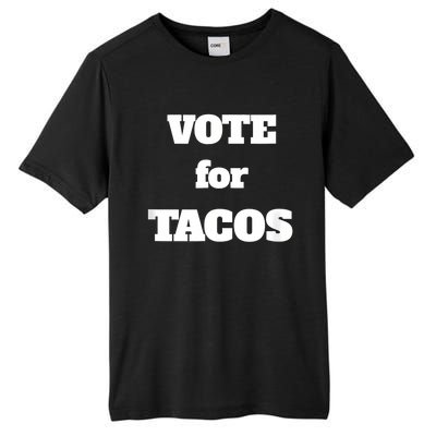 Vote For Tacos Tall Fusion ChromaSoft Performance T-Shirt