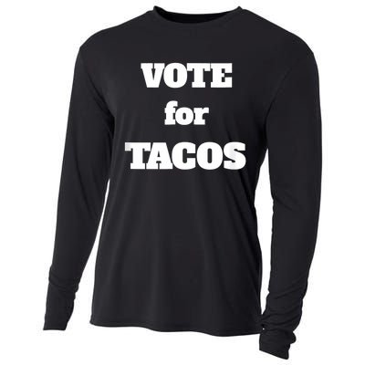 Vote For Tacos Cooling Performance Long Sleeve Crew